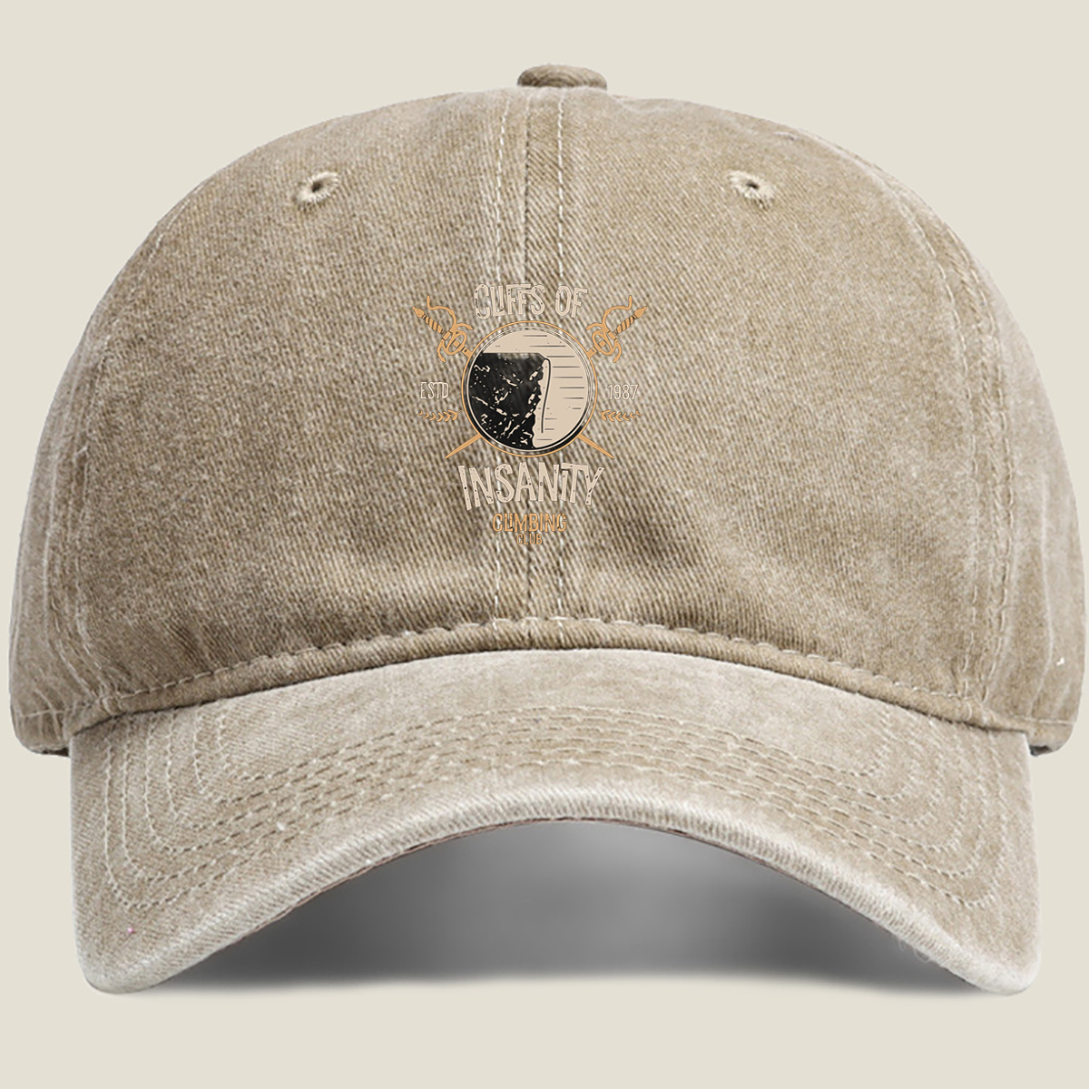 Cliffs of Insanity Climbing Club - Washed Denim - Baseball Cap