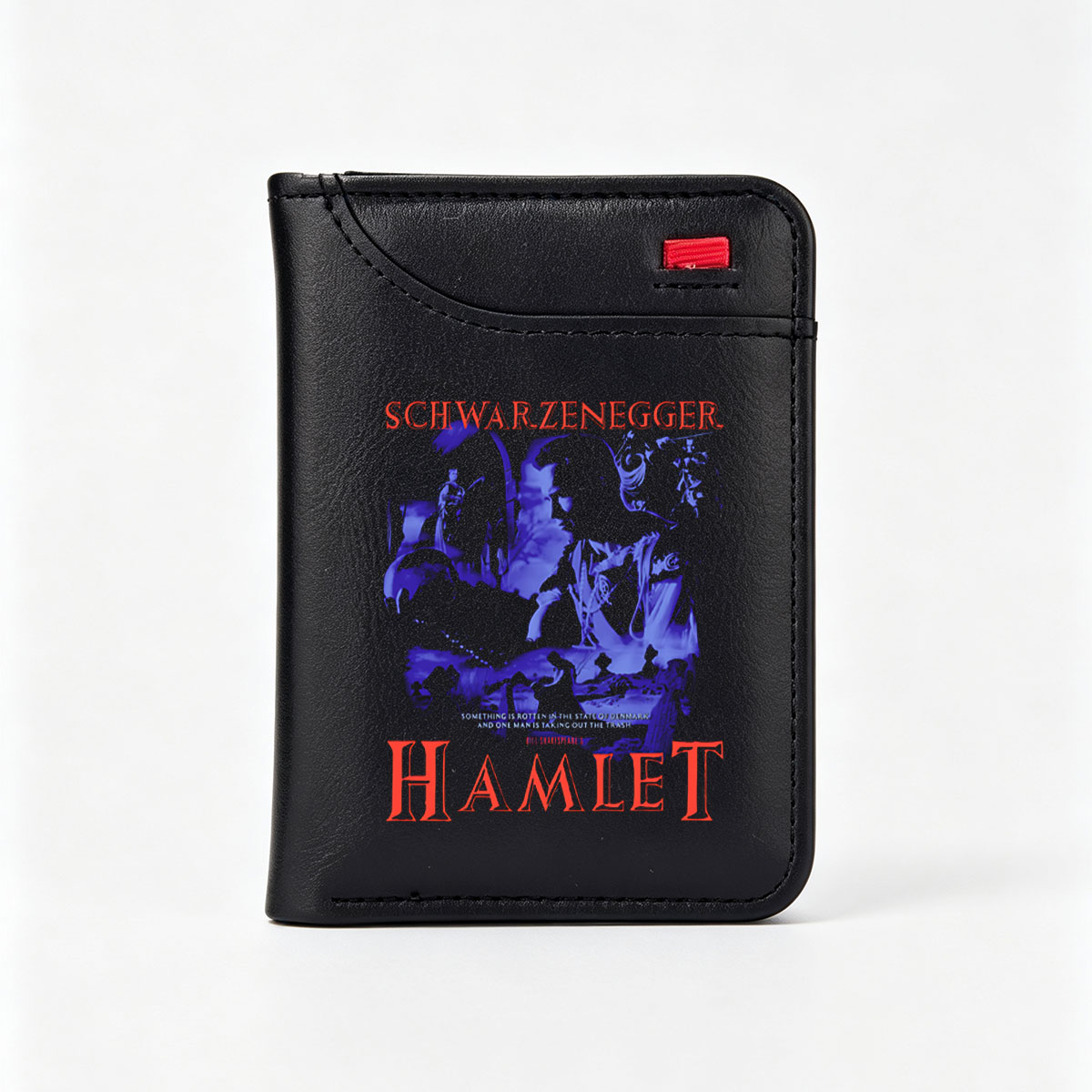 Schwarzenegger Stars in Shakespeare's Hamlet: A Modern Twist on the Classic Tragedy - Vertical Style Wallet