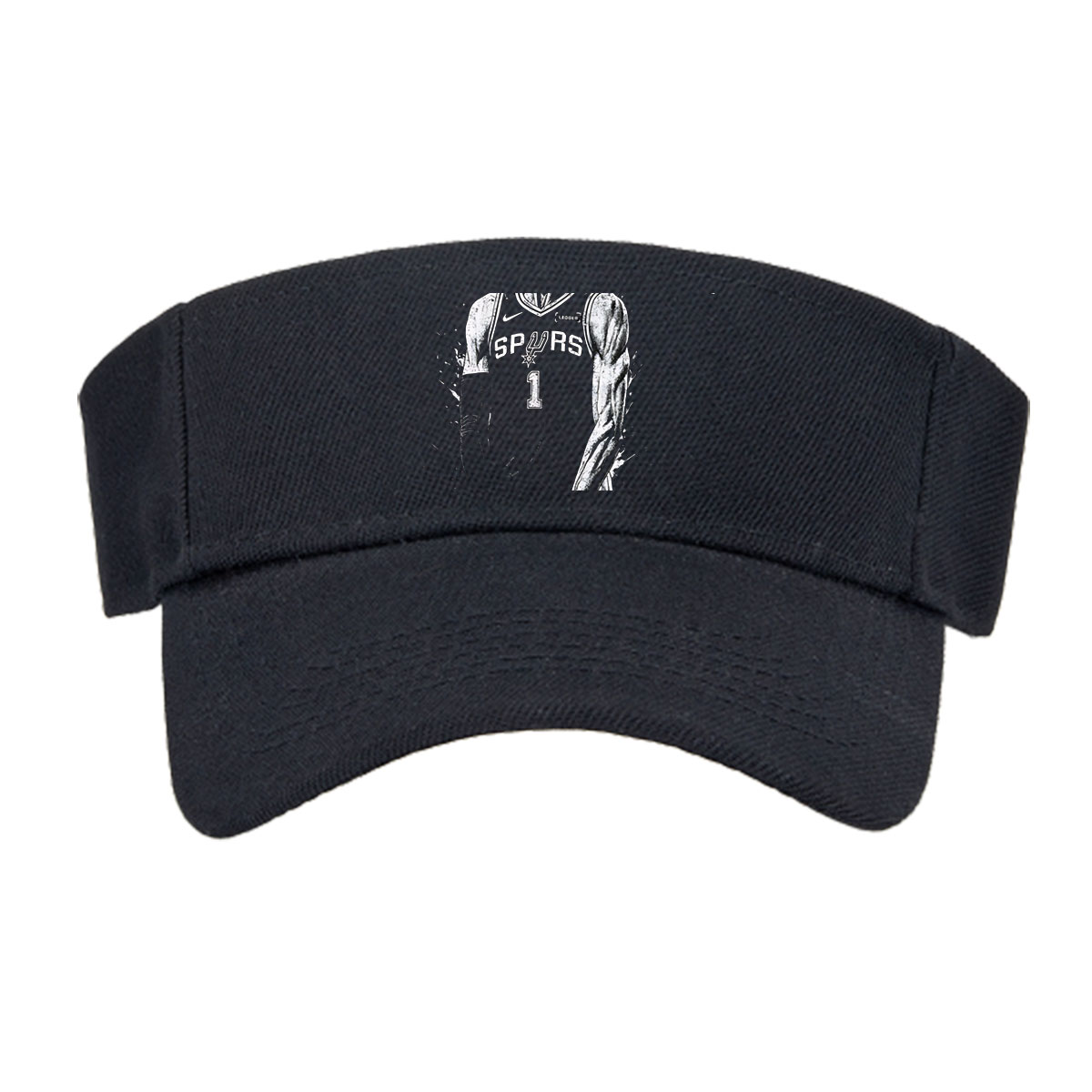 Wembanyama in Spurs Jersey, #1, Basketball Player, Artist Signature -  Visor cap