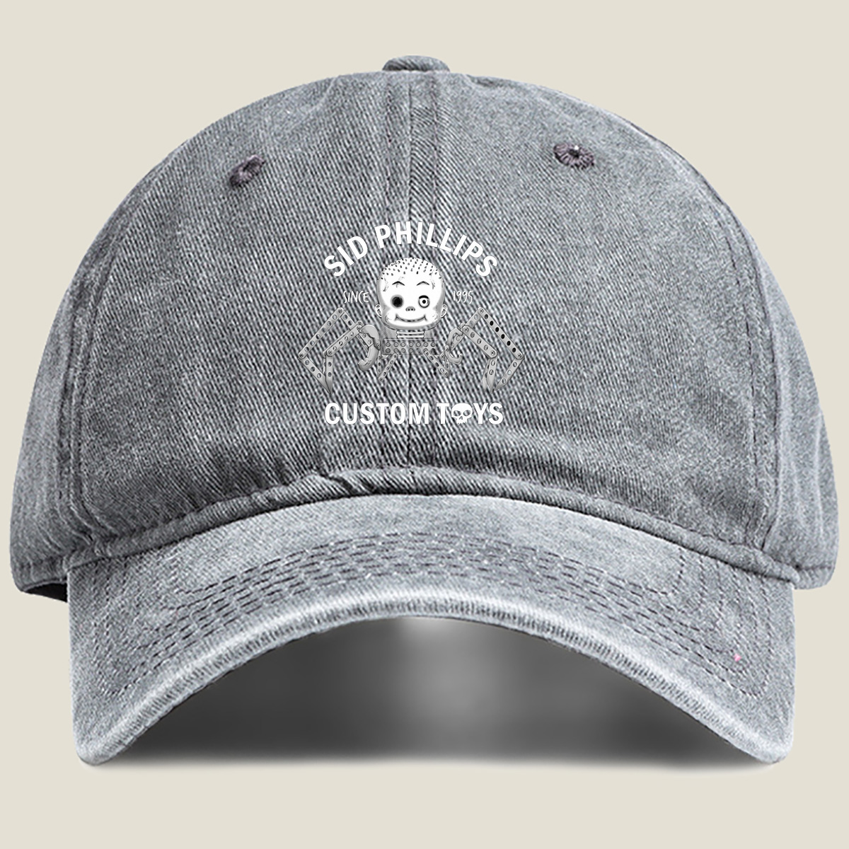 Sid Phillips Custom Toys Since 1995 - Washed Denim - Baseball Cap