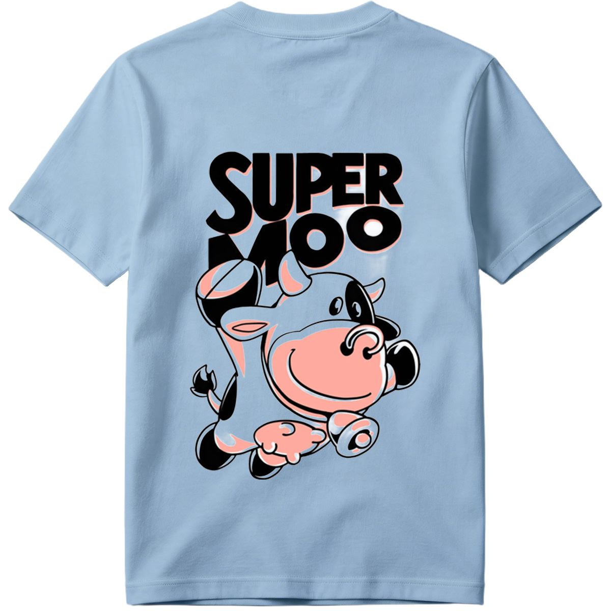 Super Moo Cow Character Design - Tee