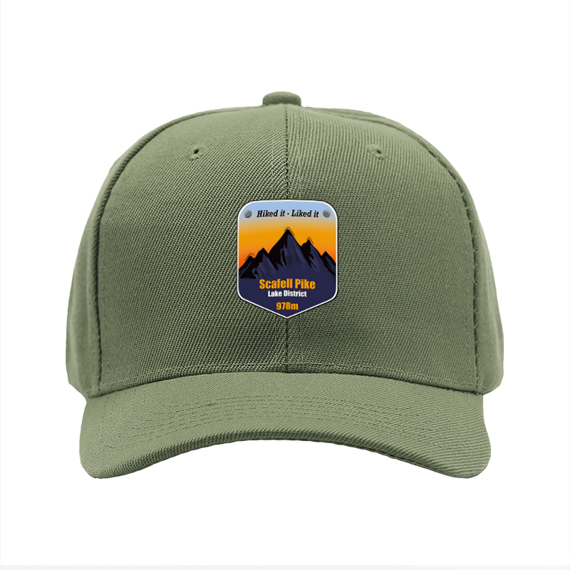 1pc New Baseball Cap with Scafell Pike Mountain Print and 