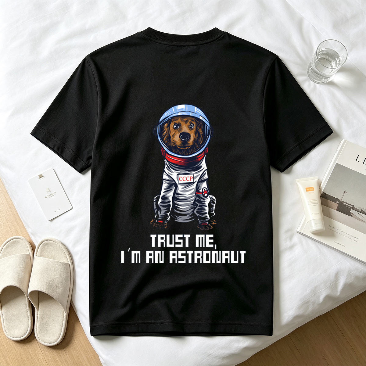 Cosmic Canine: CCCP Astronaut Dog - Tee