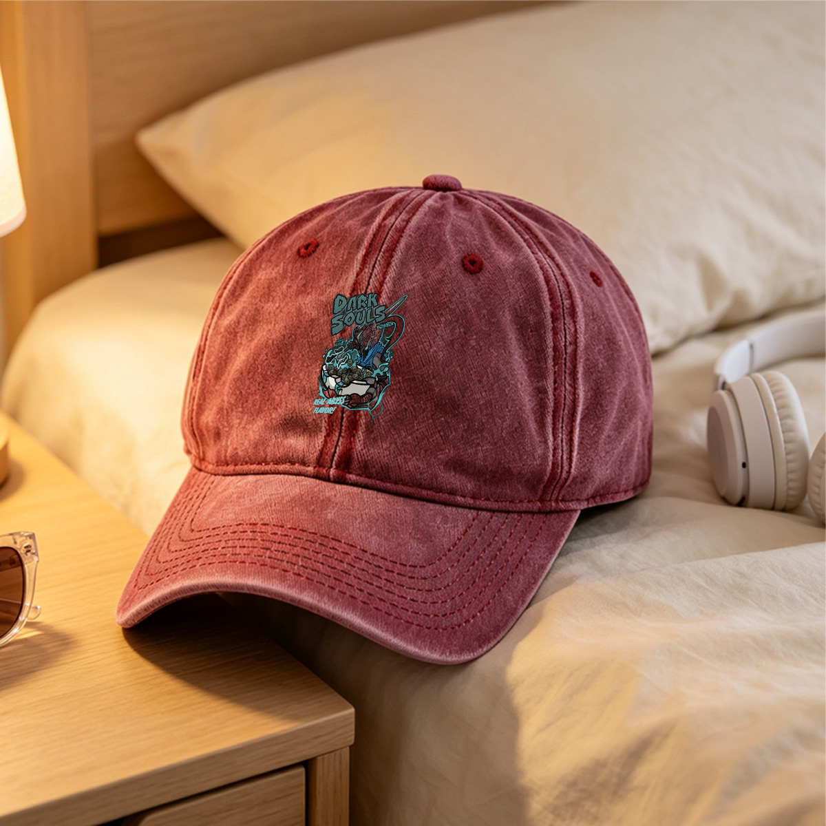 Dark Souls: Abyssal Chocolate Milk - Washed Denim - Baseball Cap