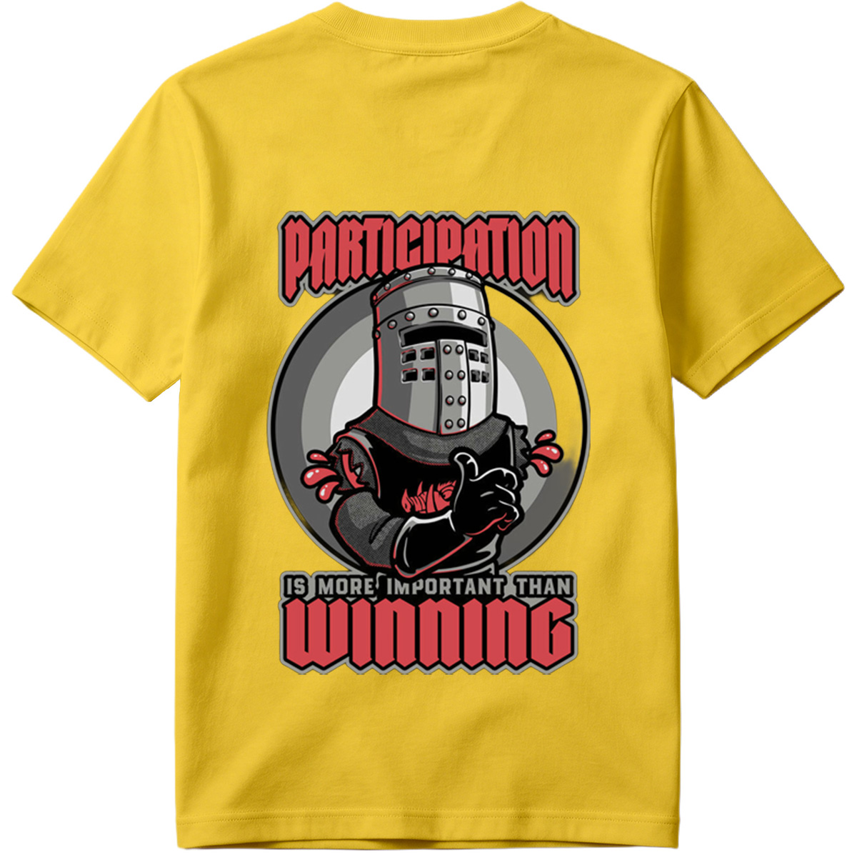 Participation is More Important Than Winning - Knight Mascot Design - Tee