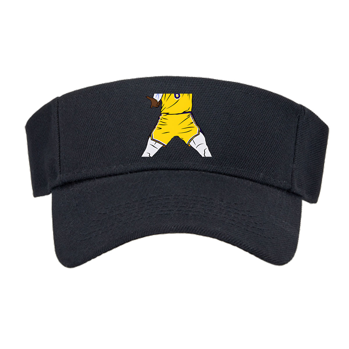 LeBron James in Lakers Jersey Dabbing with Snowflakes -  Visor cap
