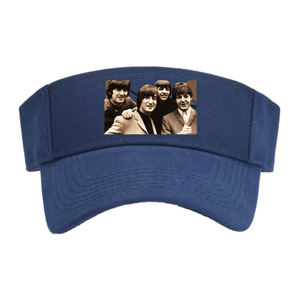 The Beatles: John, Paul, George, and Ringo in a classic pose -  Visor cap