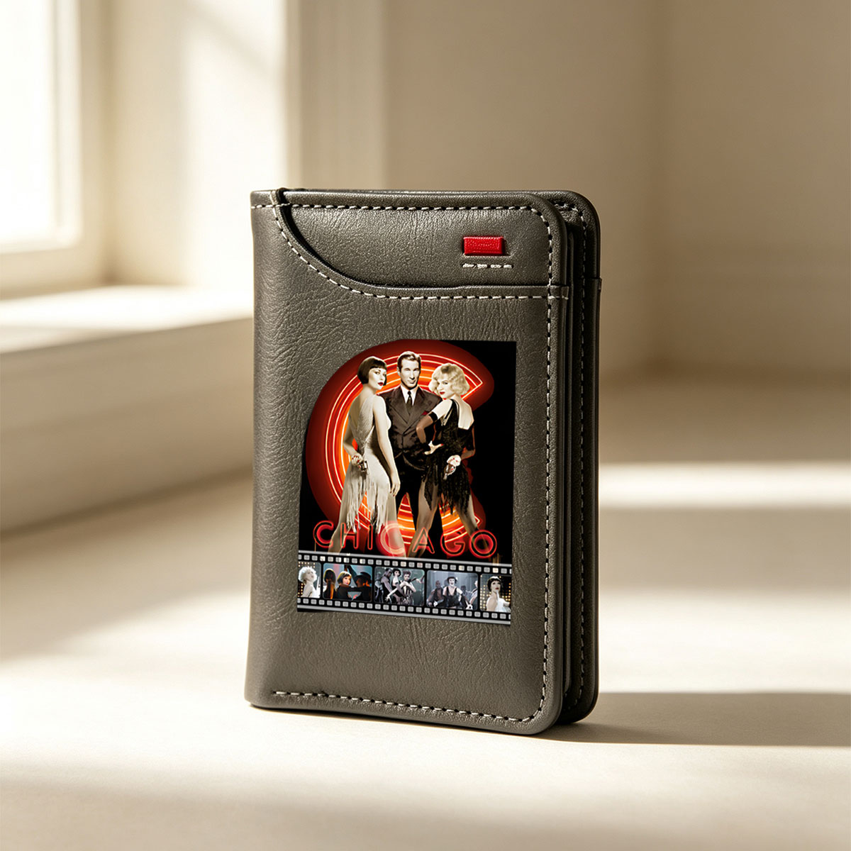 Chicago: Roxie Hart, Velma Kelly, and Billy Flynn in the 1920s Jazz Age Drama - Vertical Style Wallet