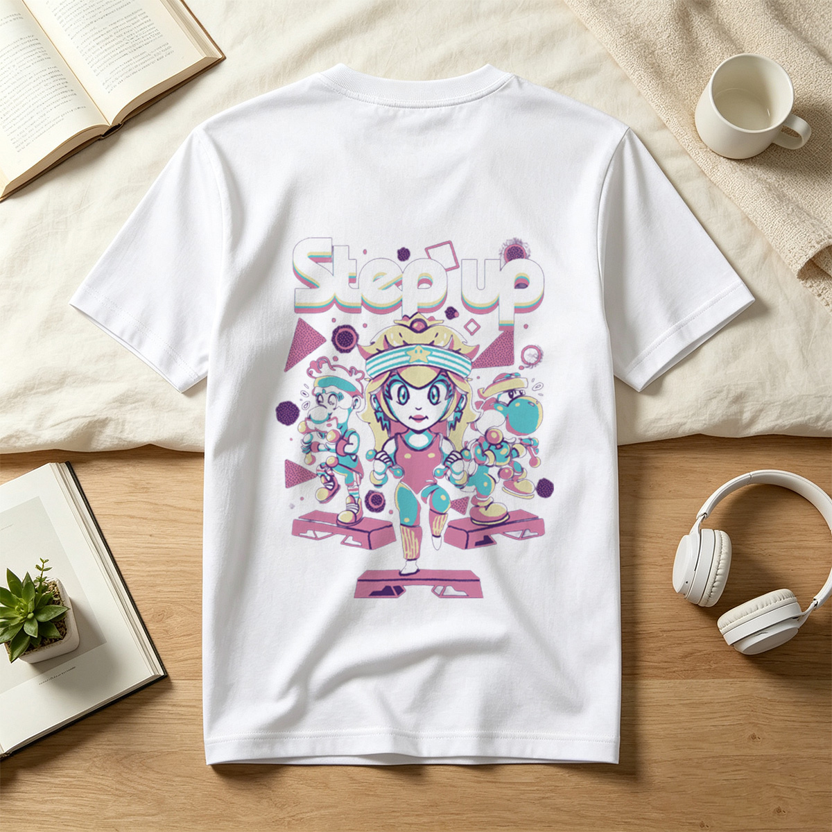 Step Up: Princess Peach, Mario, and Yoshi in Sync - Tee