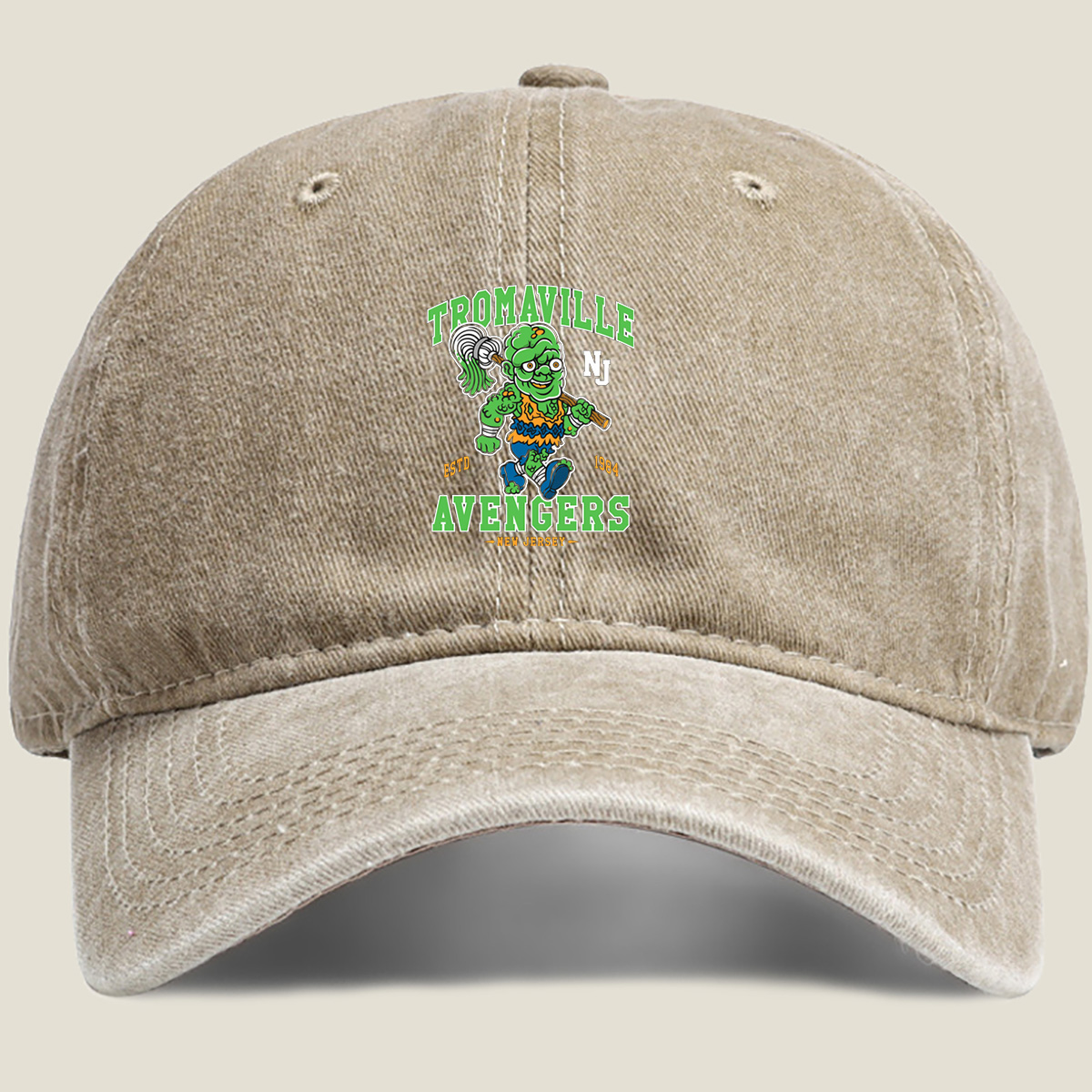 Tromaville Avengers: The Toxic Avenger - Washed Denim - Baseball Cap