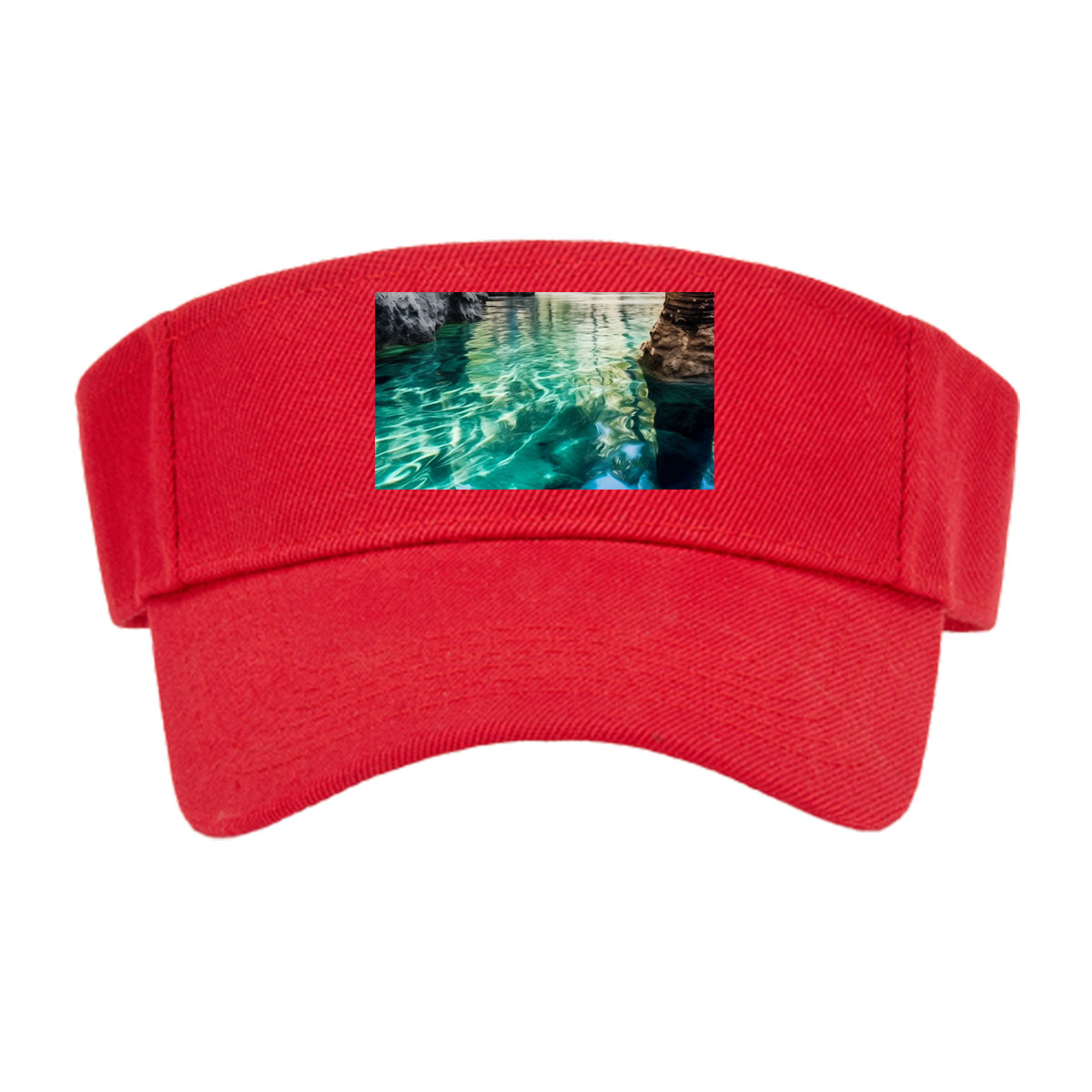 Crystal Clear Water Among Palm Trees -  Visor cap