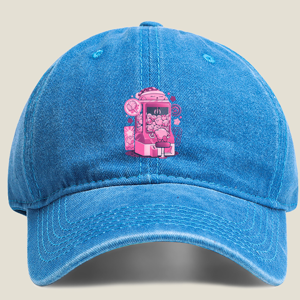Kirby Claw Machine Adventure - Washed Denim - Baseball Cap