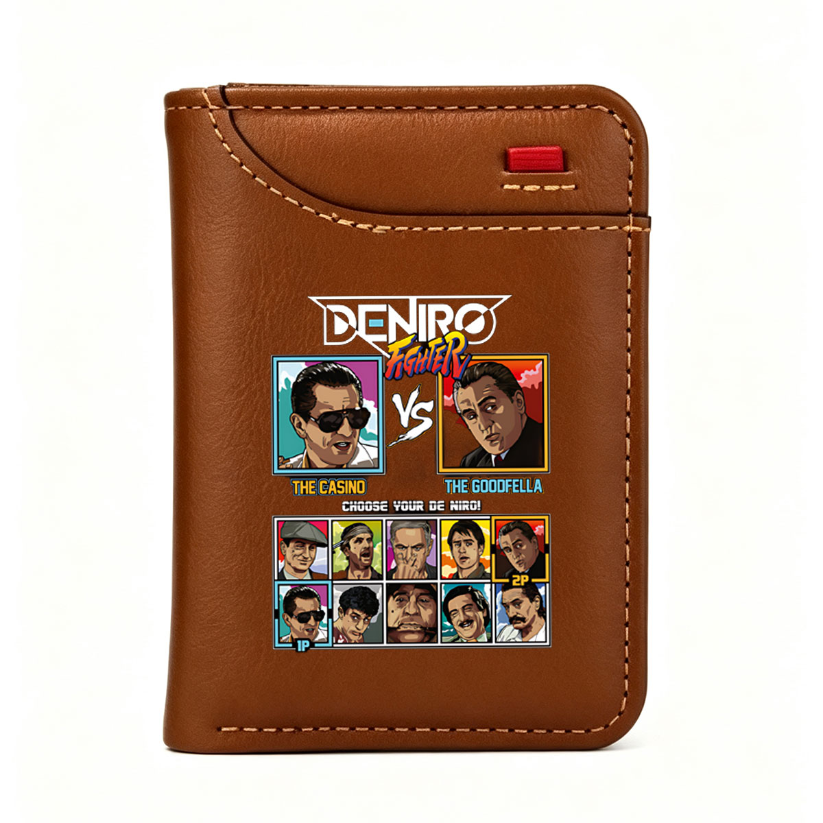 De Niro Fighter: The Casino vs The Goodfella - Choose Your De Niro Character - Vertical Style Wallet
