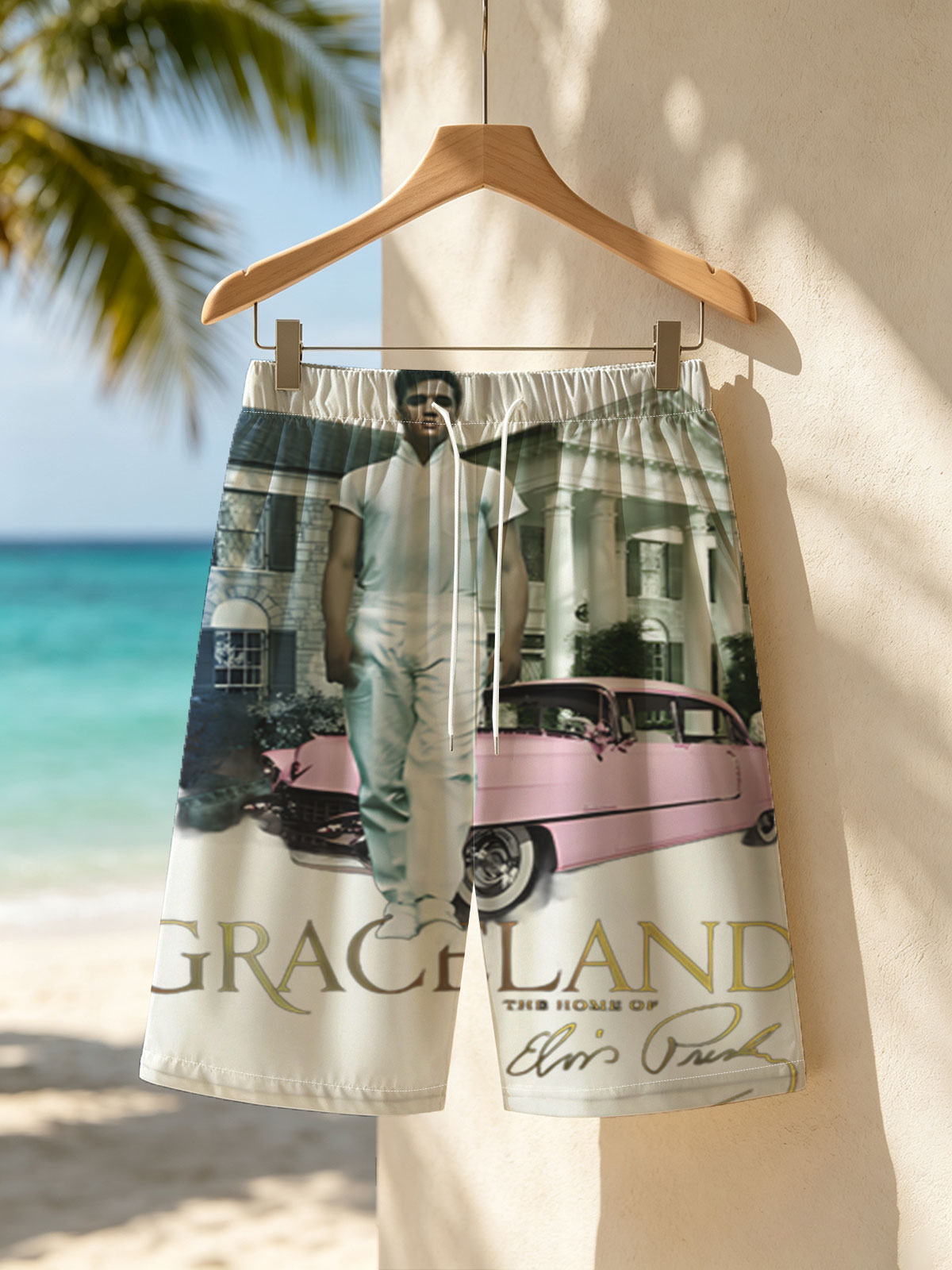Elvis Presley at Graceland: The Home of the King -  Beach shorts