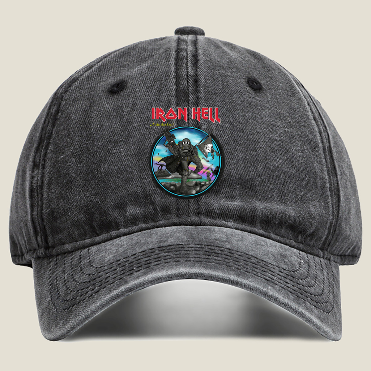 Iron Hell: Malevelon Creek - Washed Denim - Baseball Cap