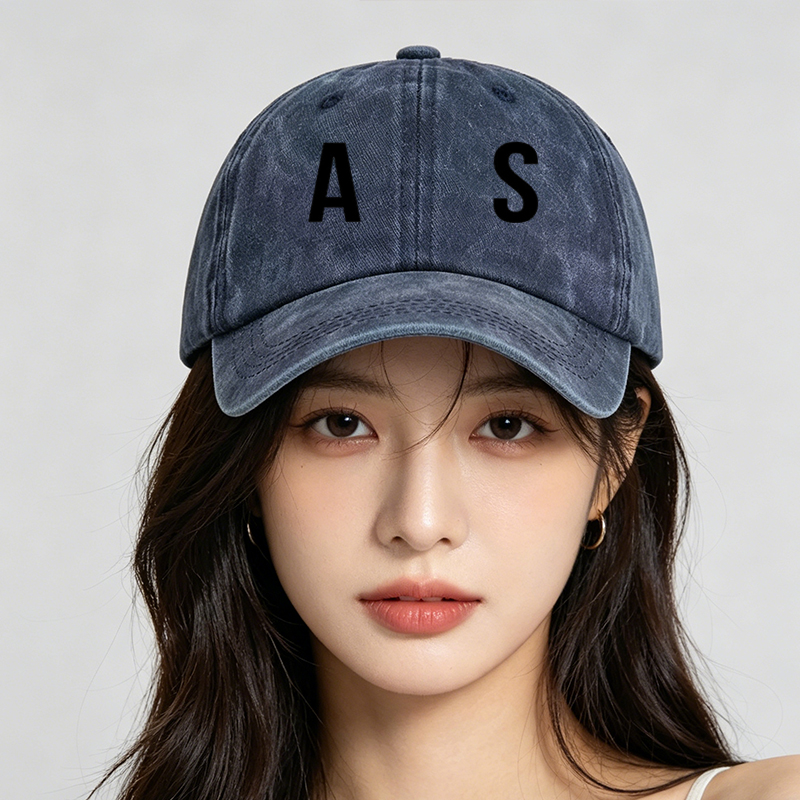 Men's Printed Washed Cotton Cap with 