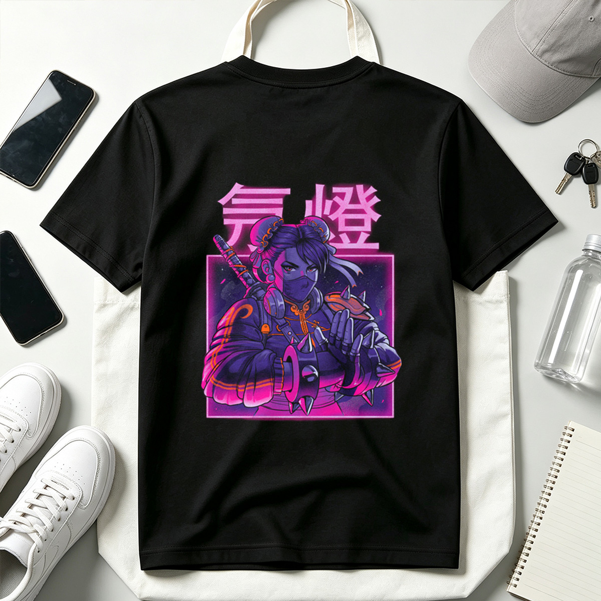 Cyberpunk Geisha: Neon Samurai - Tee