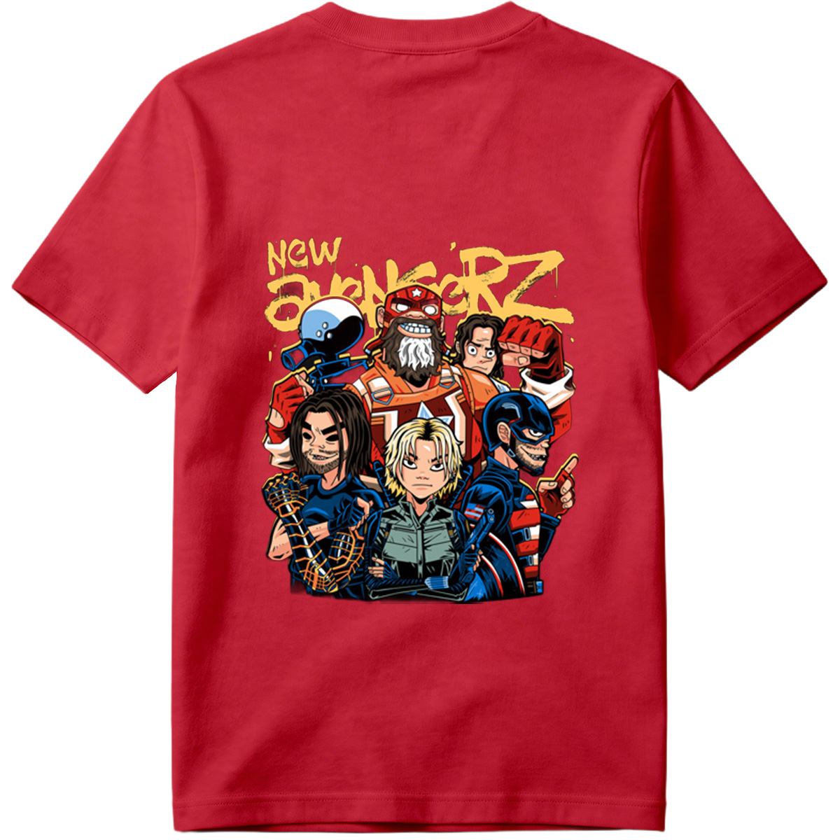 New Avengers: Captain America, Iron Man, Thor, Black Widow, Hulk, Hawkeye - Tee