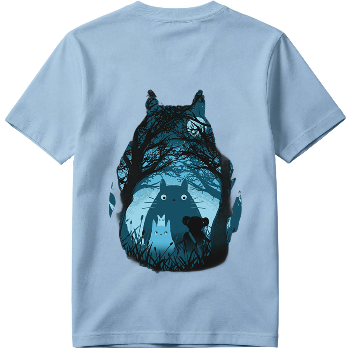 Totoro and Friends in the Moonlit Forest - Tee