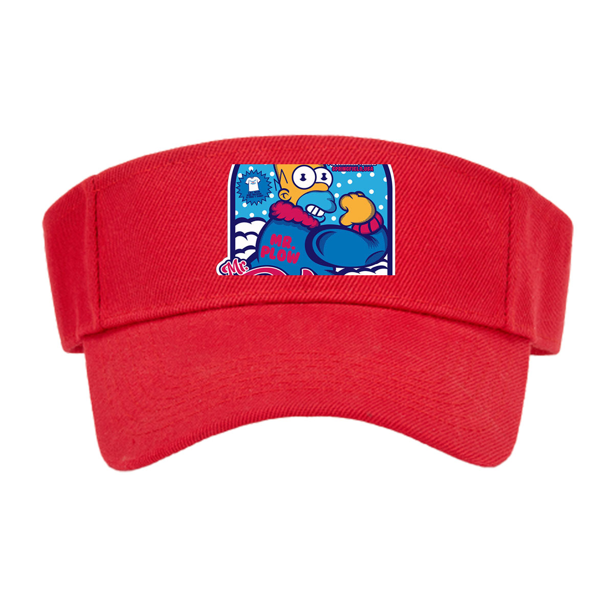Homer Simpson as Mr. Plow, Springfield USA, KL5-3226, Evergreen Terrace -  Visor cap