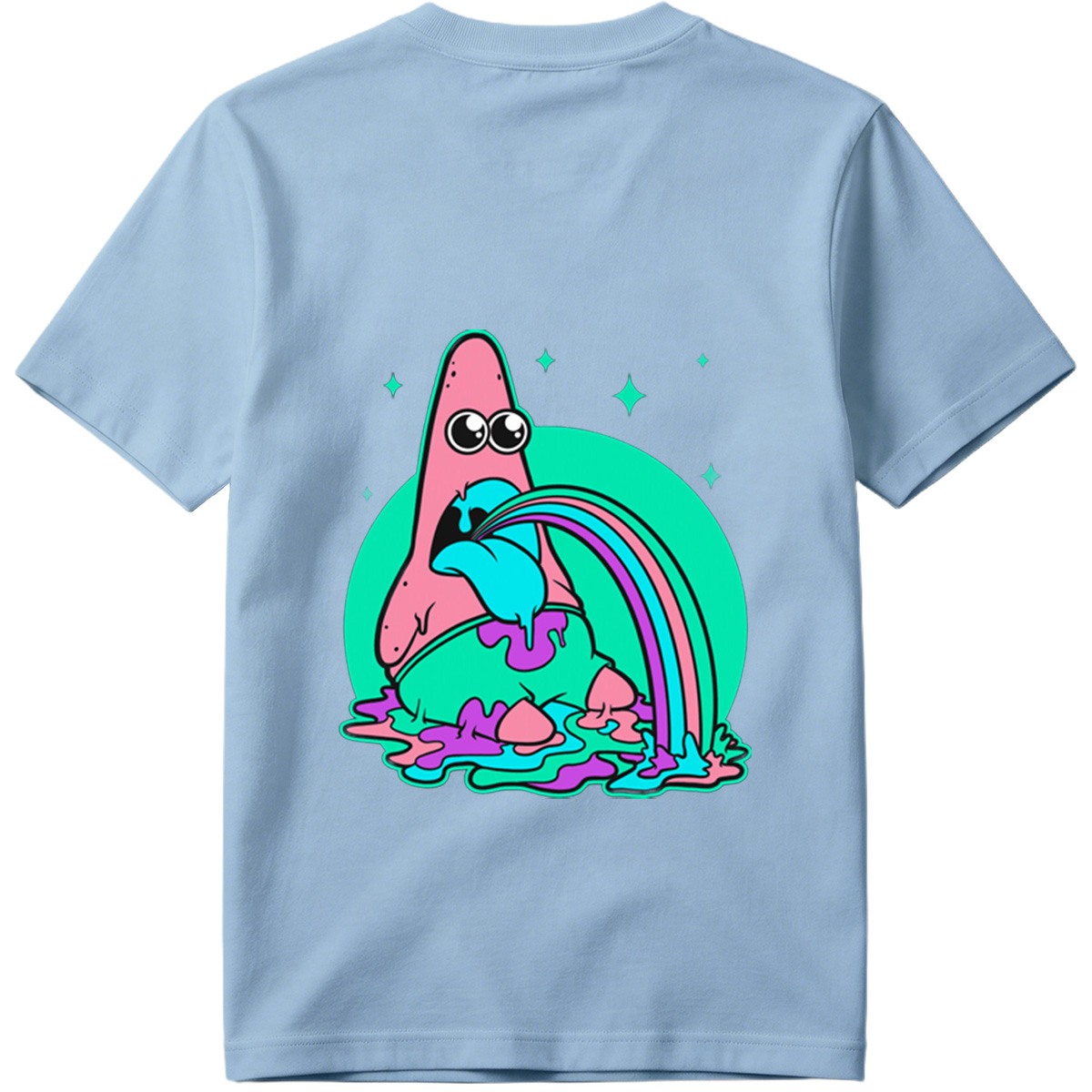 Patrick Star Rainbow Vomit - Tee