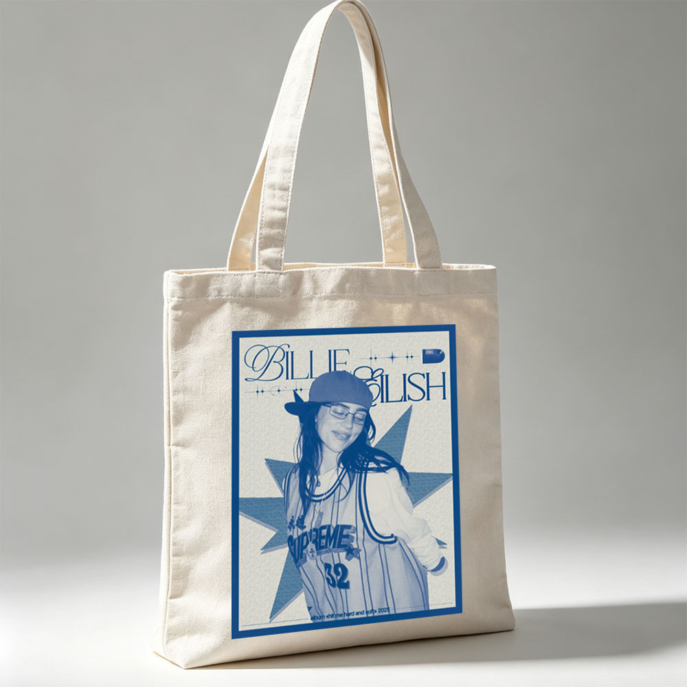 Billie Eilish in Baseball Jersey Pose on Album Art for 