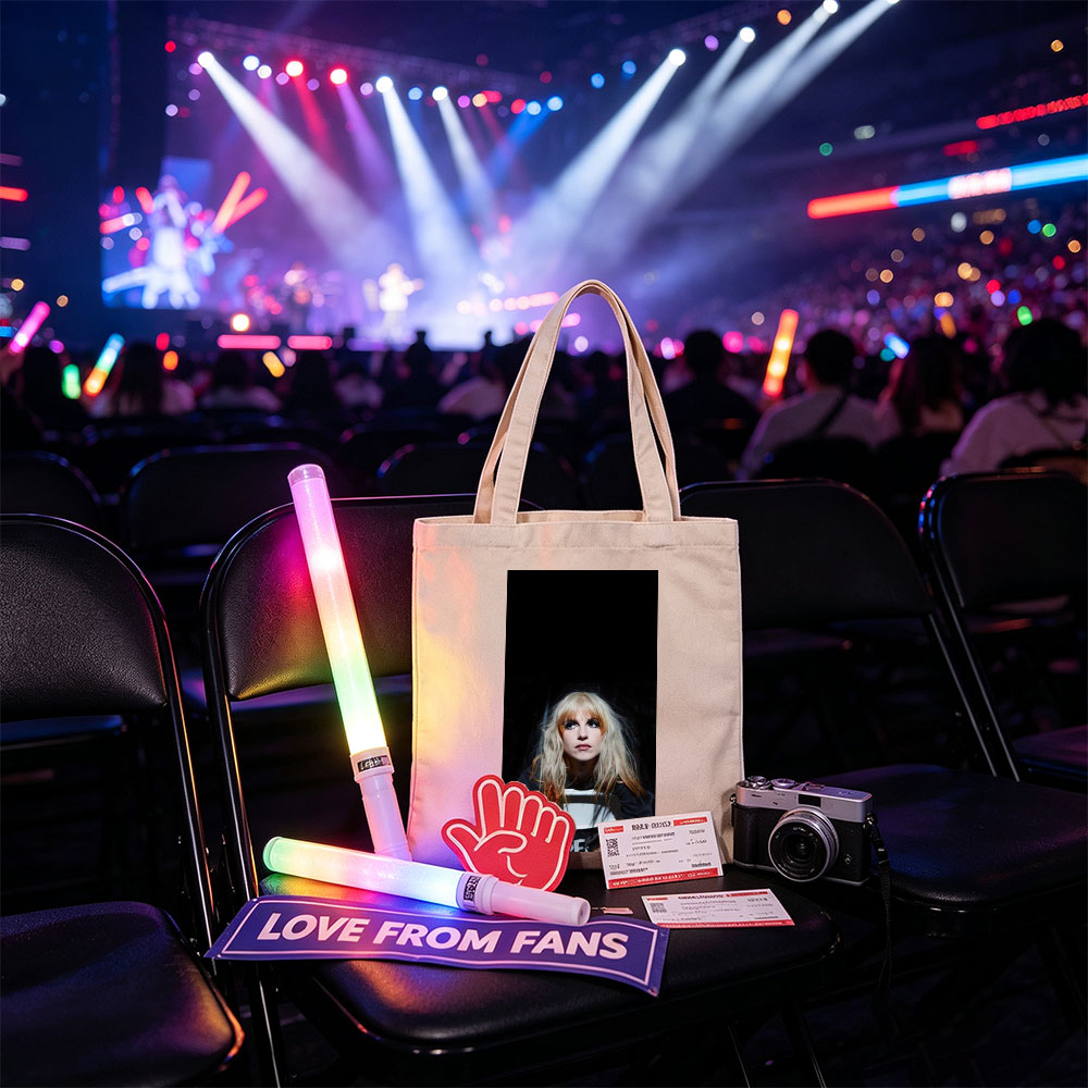 Hayley Williams in a Dramatic Portrait with Intense Gaze and Blonde Hair Against Dark Background - Canvas tote bags