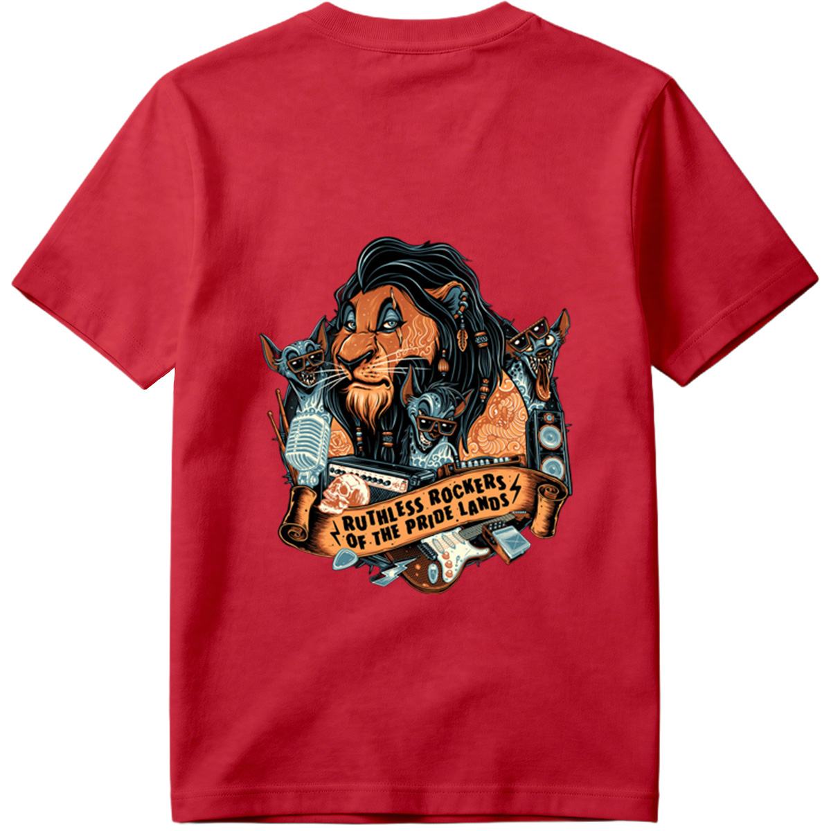 Ruthless Rockers of the Pride Lands: Lion, Hyena, and Meerkat Band - Tee