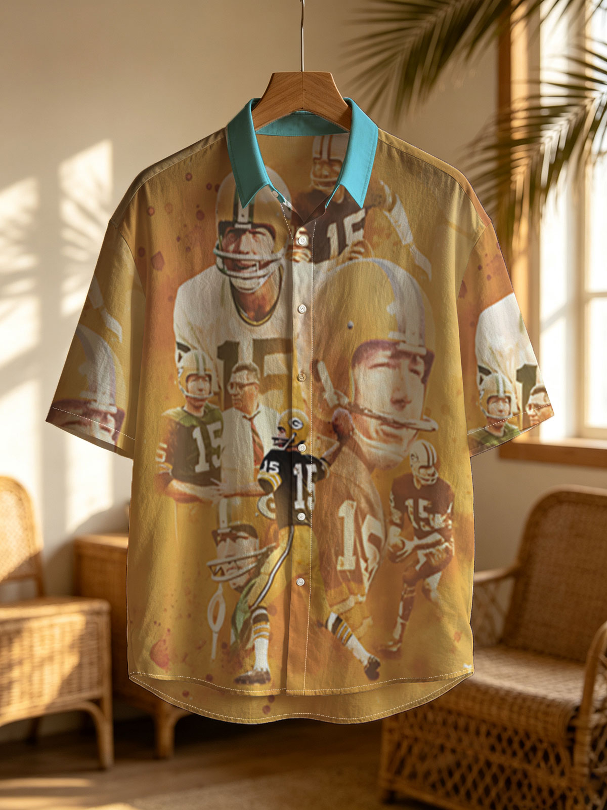 Bart Starr, Green Bay Packers Quarterback #15, Football Legend -  Shirt