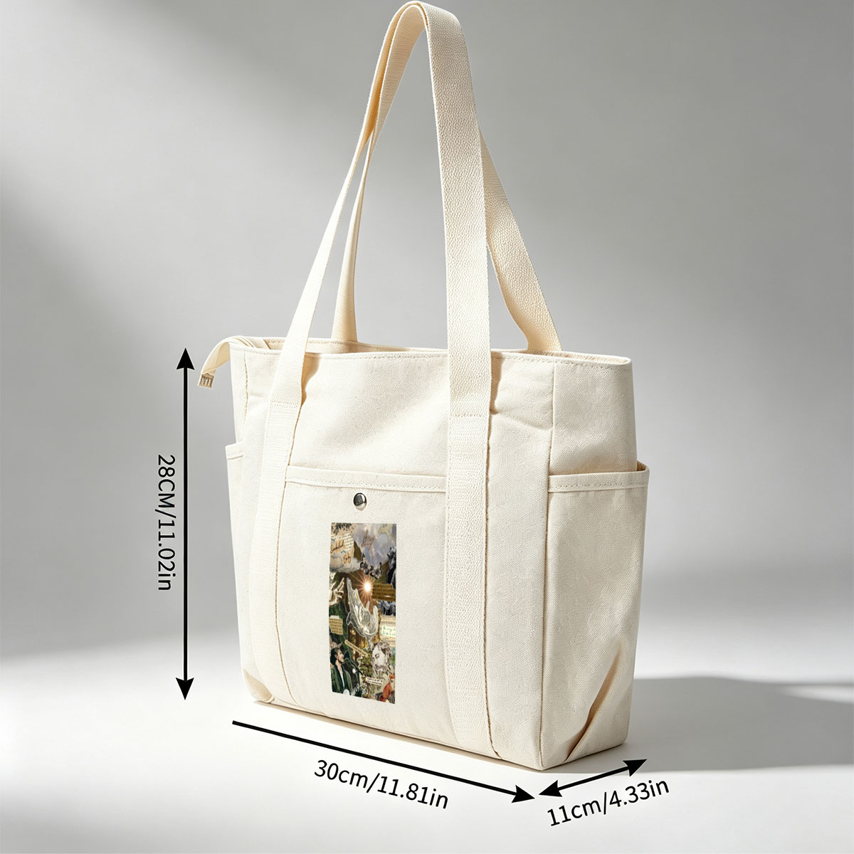 Ed Sheeran Concert Scene with Nature and Lyrics Collage Art - Multi-pocket bags