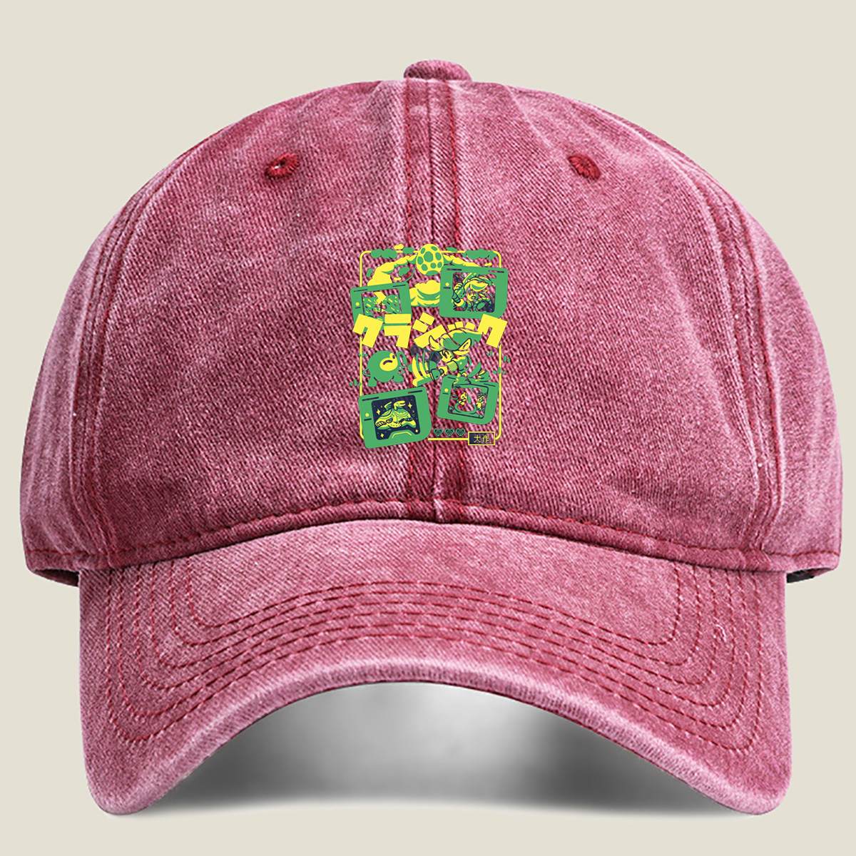 Yoshi's Island: Yoshi, Kamek, and Egg Adventure - Washed Denim - Baseball Cap