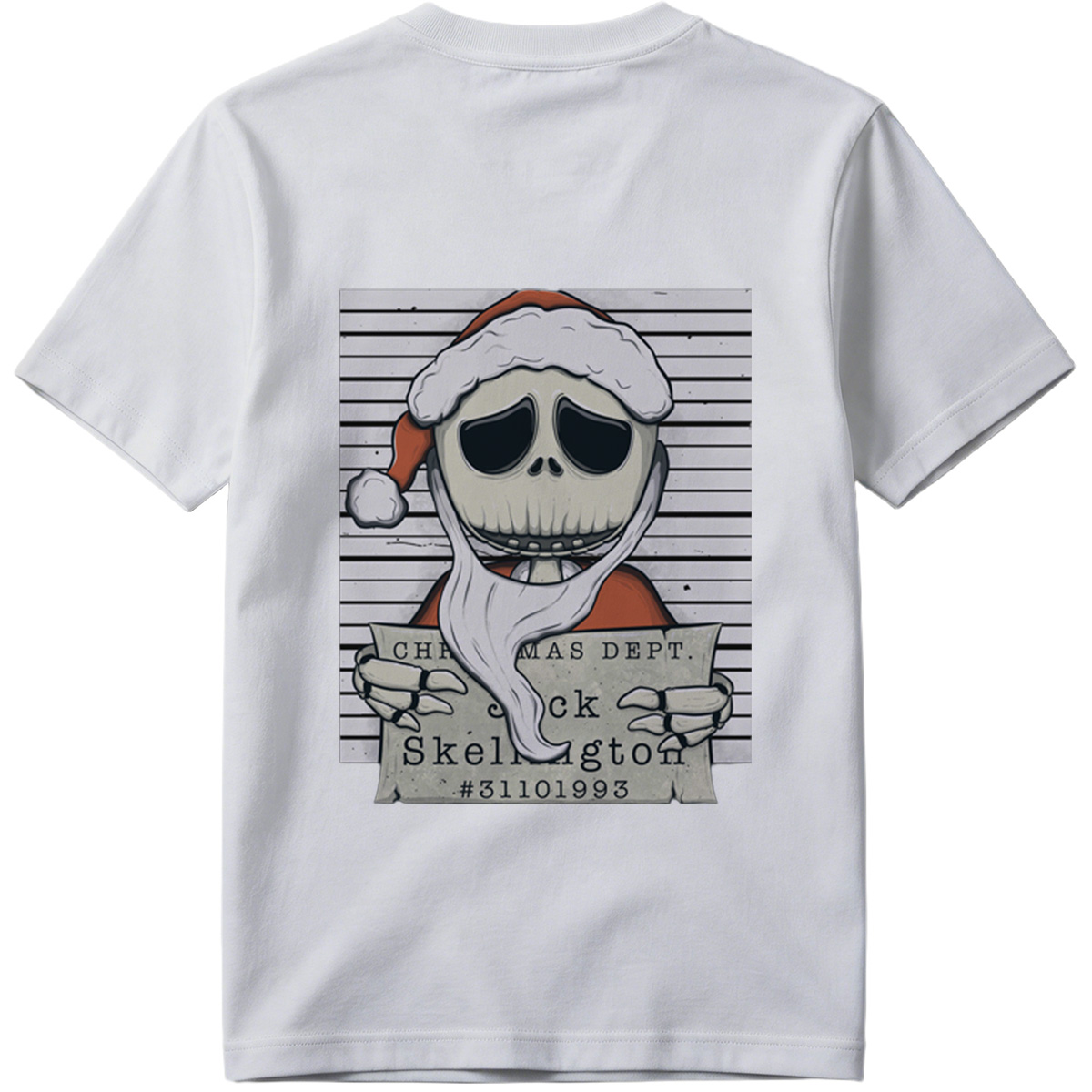 Jack Skellington Christmas Dept Mugshot - Tee