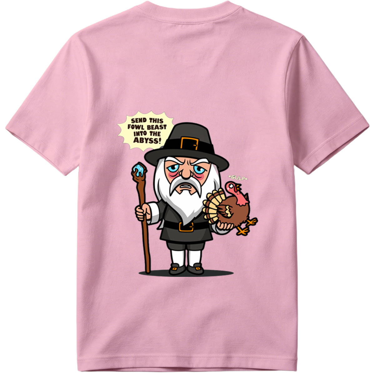 Pilgrim Wizard and Turkey - Tee