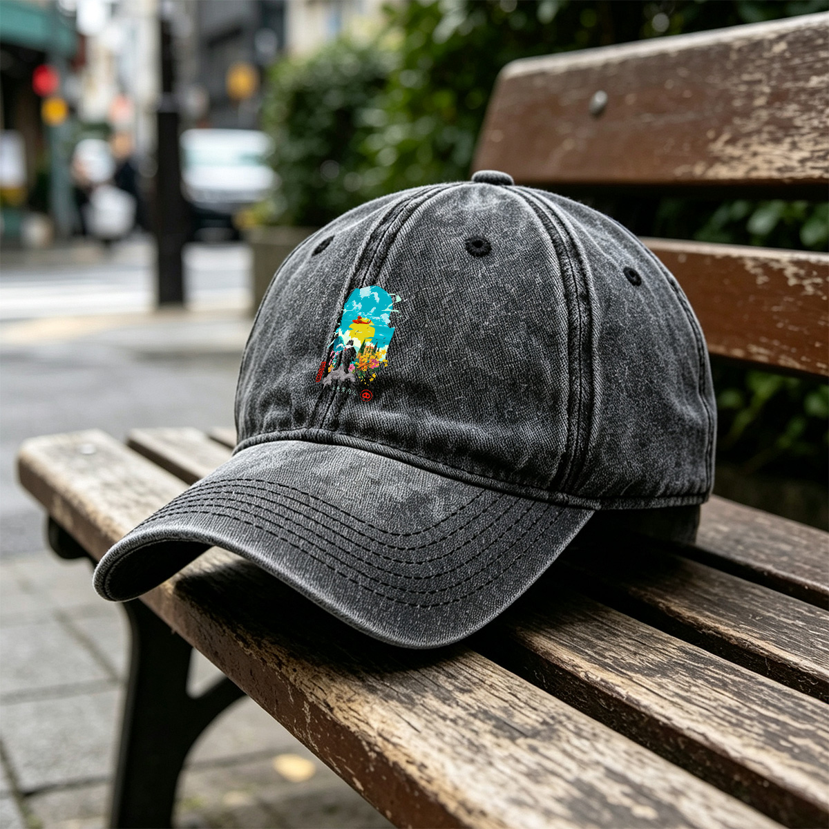 Red Pig: The Water Guide - Washed Denim - Baseball Cap