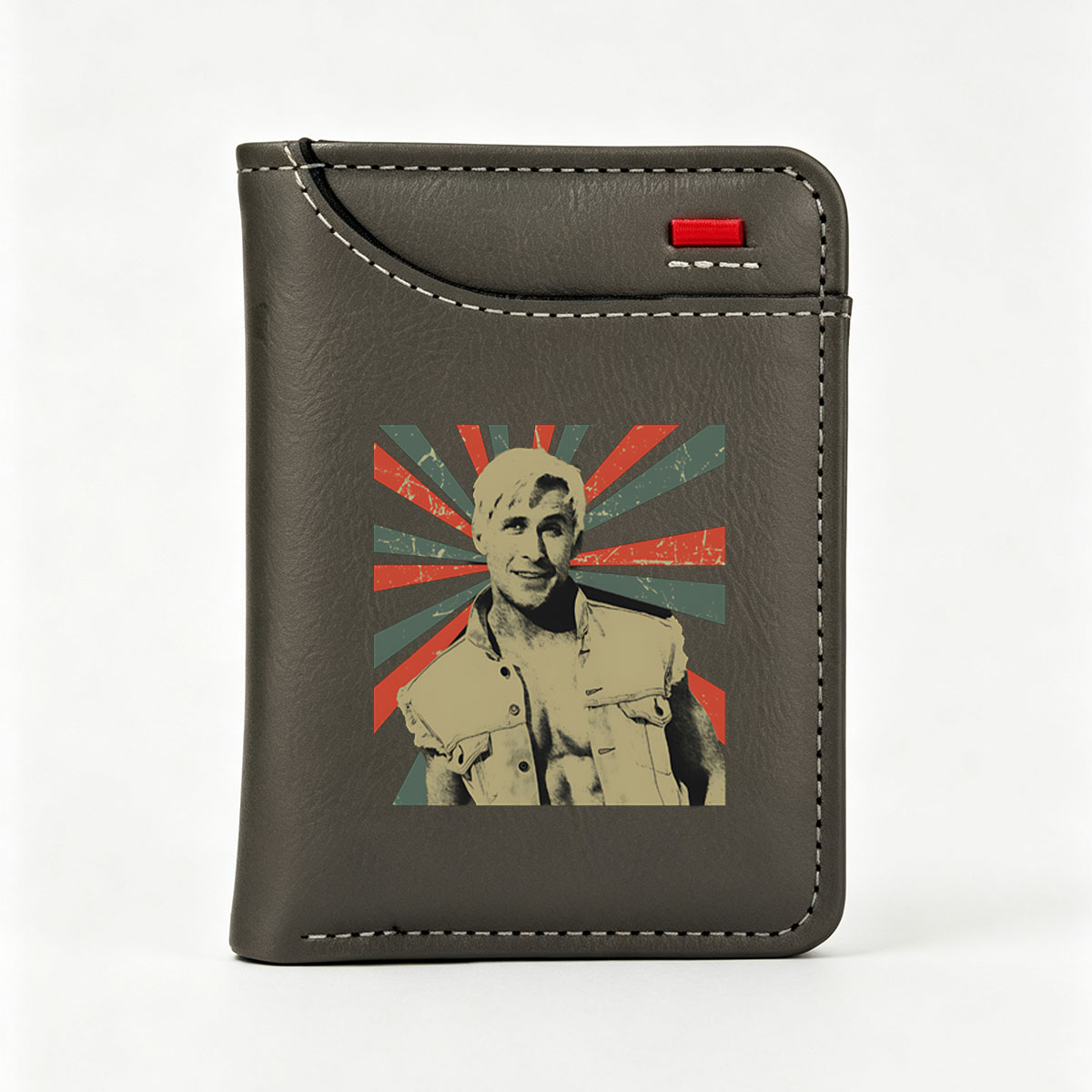 Ryan Gosling in a Vintage Military Jacket Poster - Vertical Style Wallet