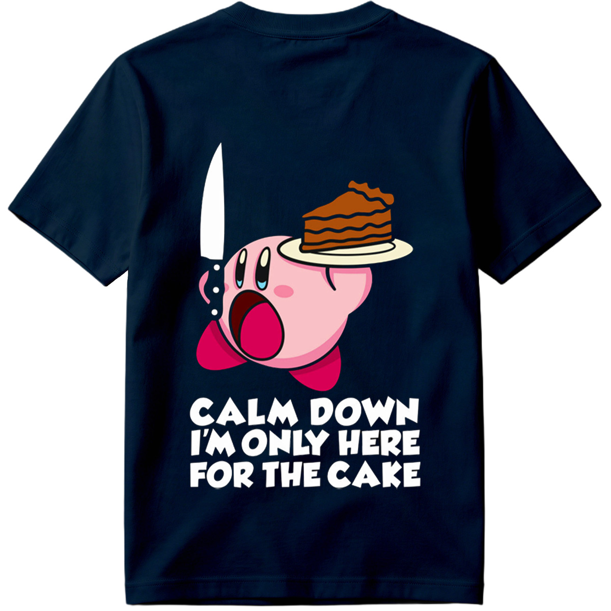 Kirby Cake Knife Humor - Tee