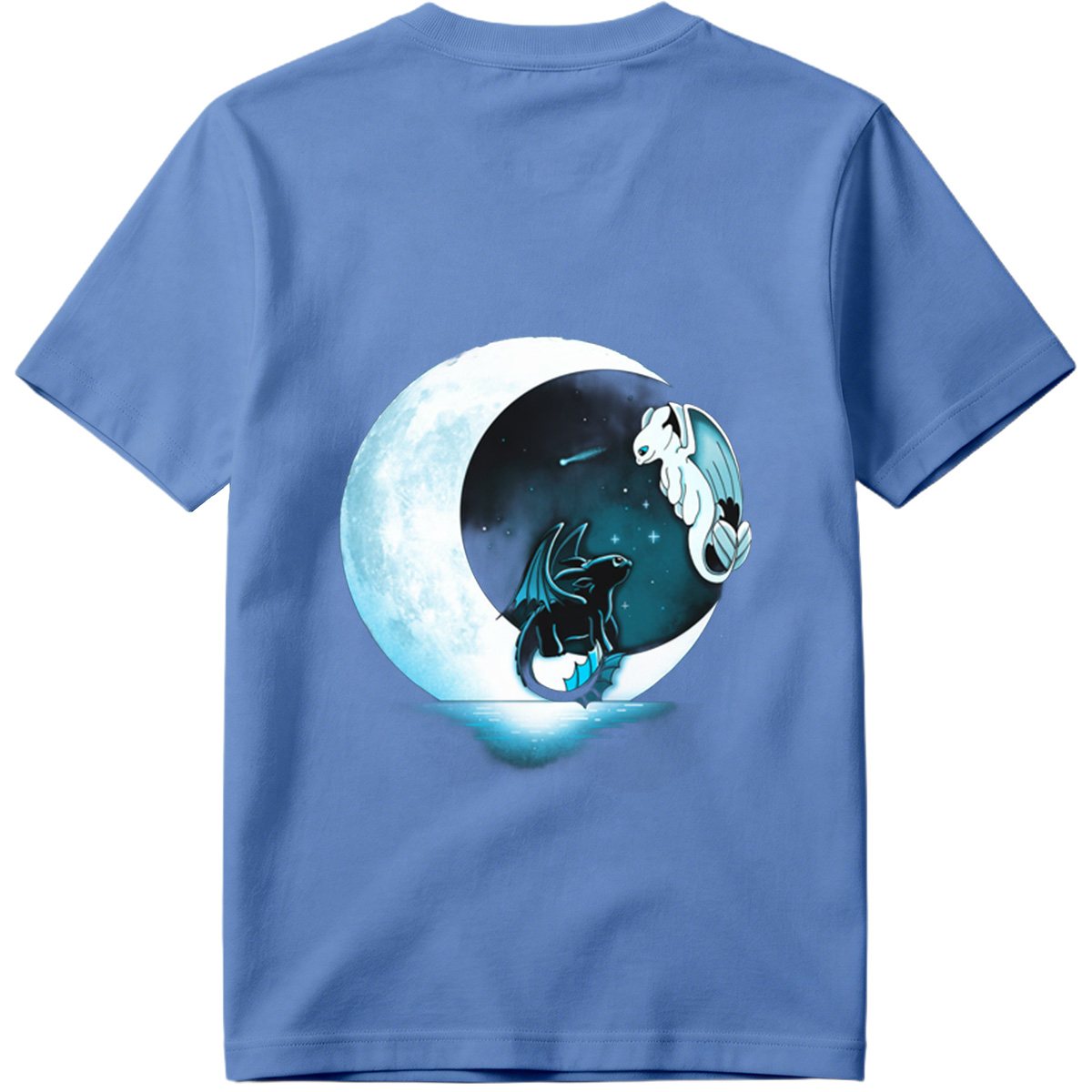 How to Train Your Dragon: Toothless and Light Fury Under the Moon - Tee