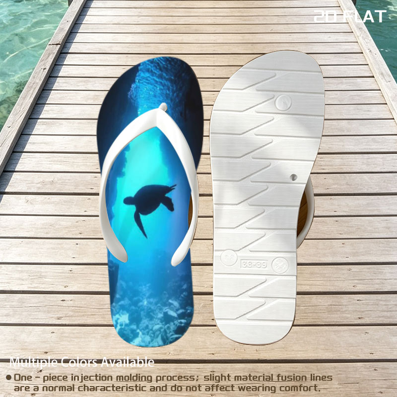 Sea turtle glides through a sunlit underwater cave. -  flip-flops