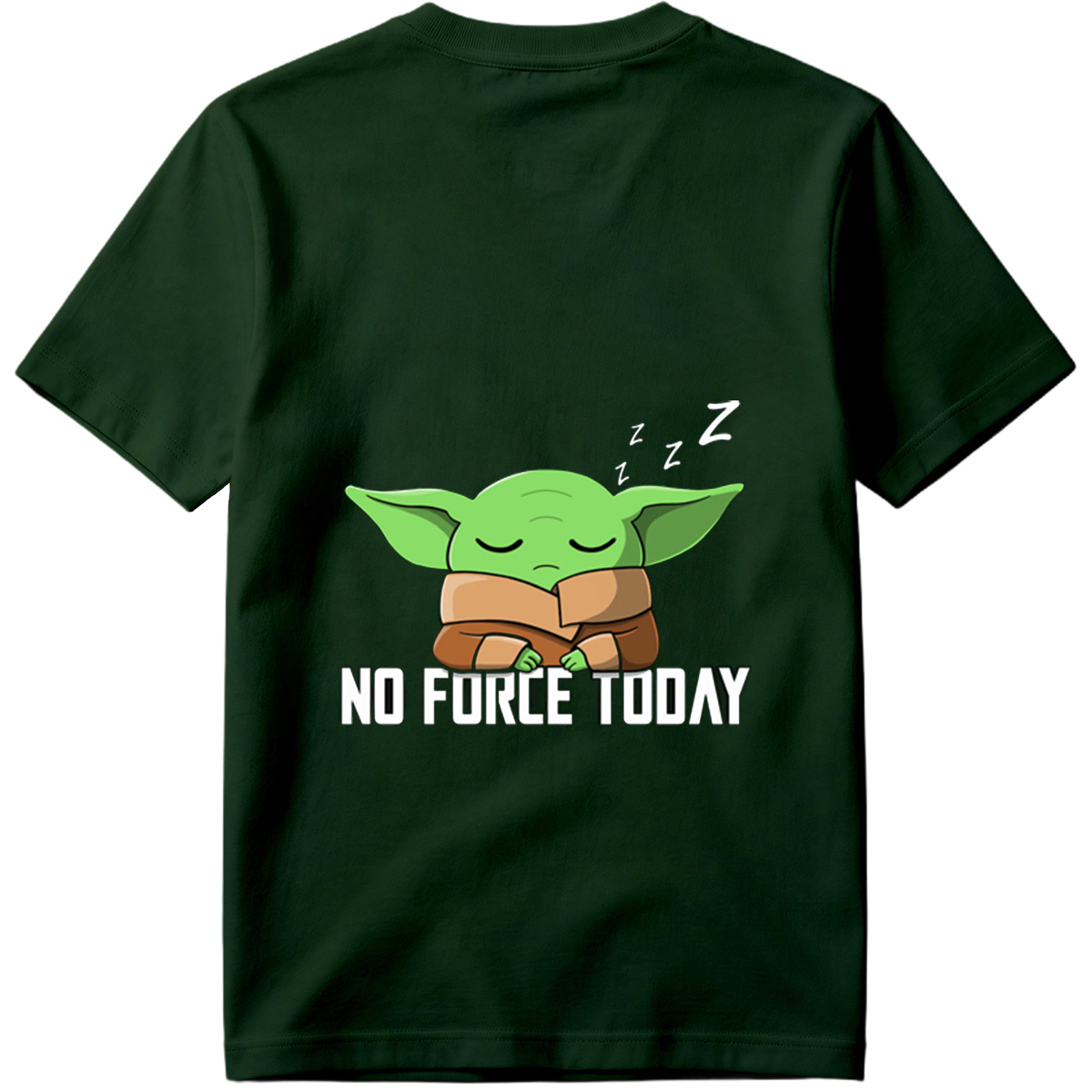 Baby Yoda Sleeping - No Force Today - Tee