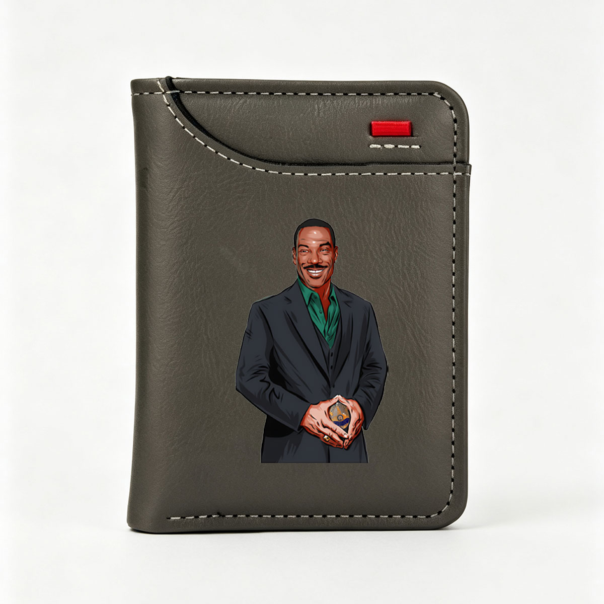 Steve Harvey Holding a Golden Trophy - Vertical Style Wallet