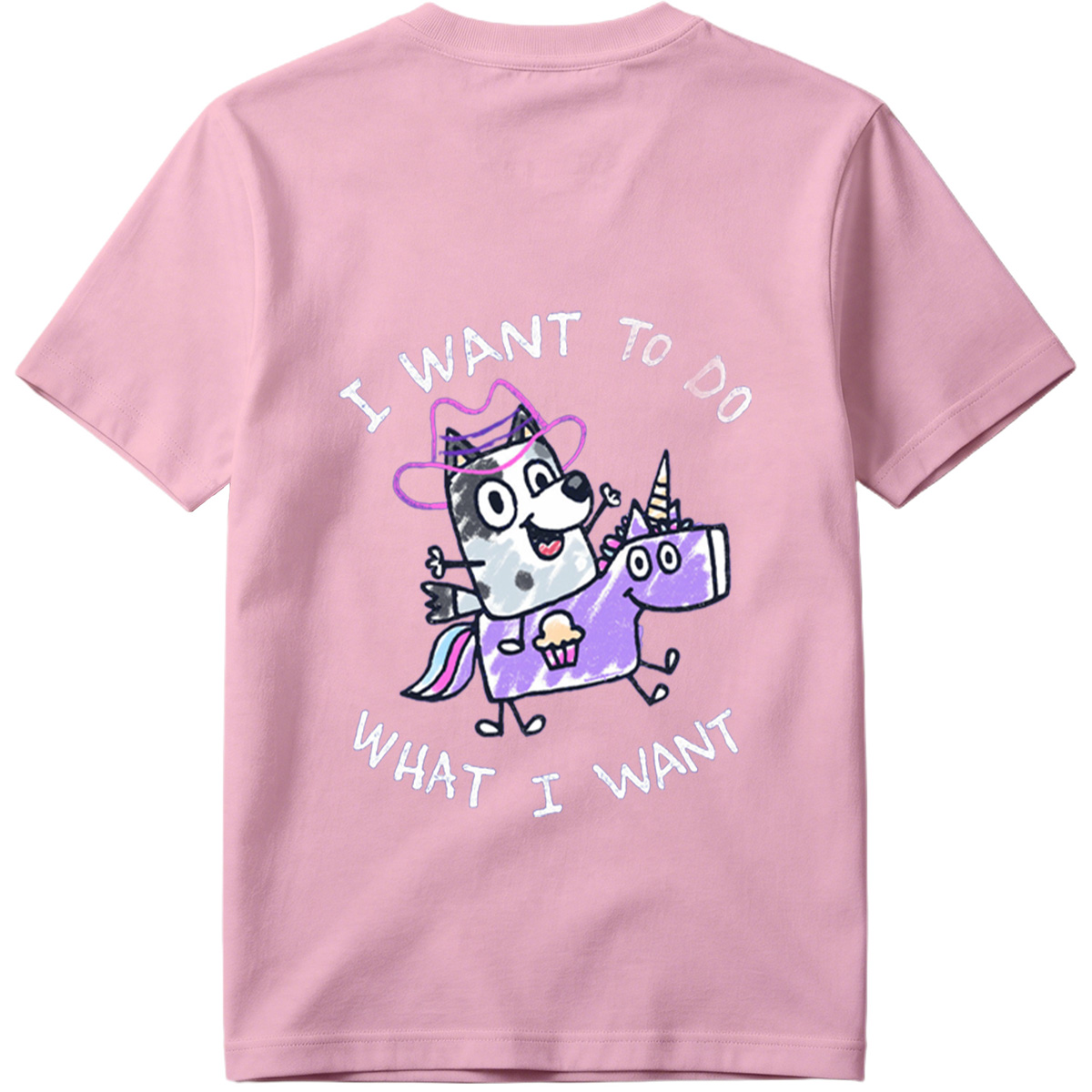 Bluey and the Unicorn: I Want to Do What I Want - Tee