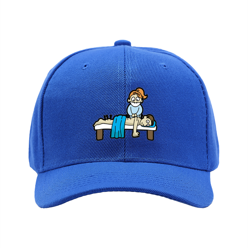 1pc New Baseball Cap with Funny Massage Cartoon Print Unisex Adjustable Hat for Outdoor Activities and Casual Wear Adults and Teens