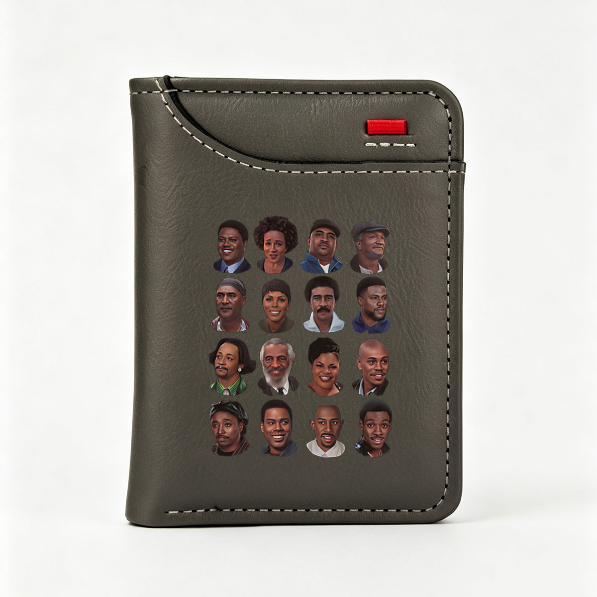Diverse Black Characters in Various Roles and Styles - Vertical Style Wallet