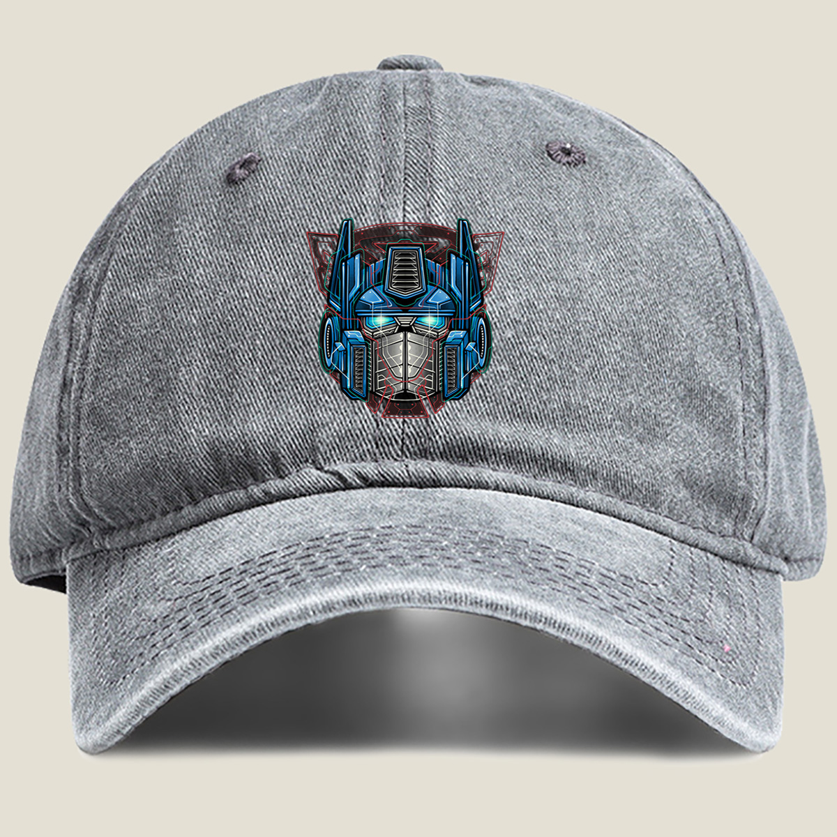 Transformers Optimus Prime - Washed Denim - Baseball Cap