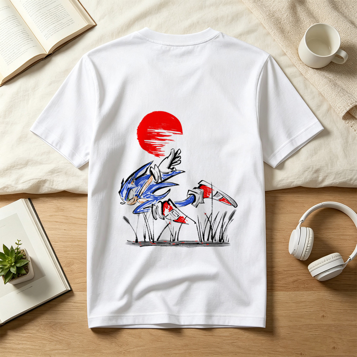 Sonic the Hedgehog Running at Sunset - Tee