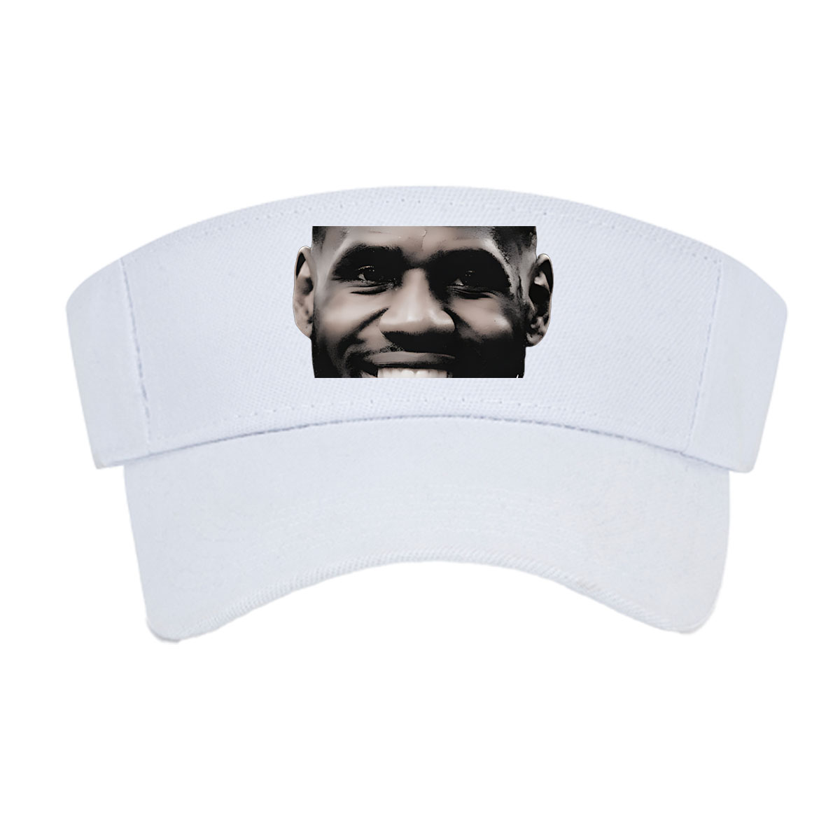 LeBron James Smiling Portrait with Signature -  Visor cap