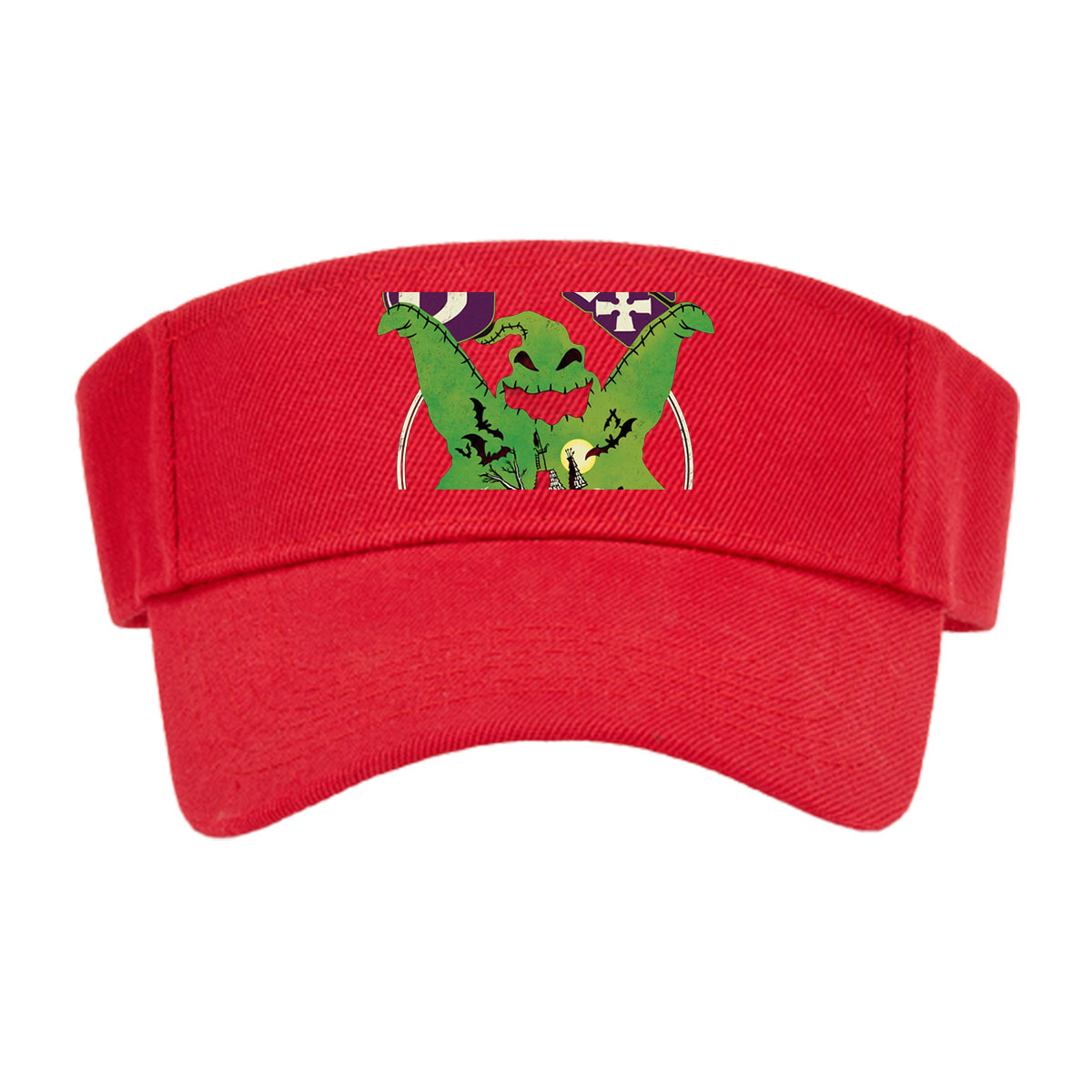 Boogie: Green Monster with Spooky Castle and Bats -  Visor cap