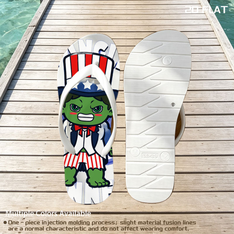 Star-Spangled Banner: Hulk in Uncle Sam Costume -  flip-flops