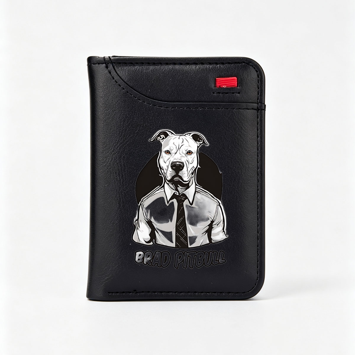 Brad Pitbull: A Dog in a Suit - Vertical Style Wallet