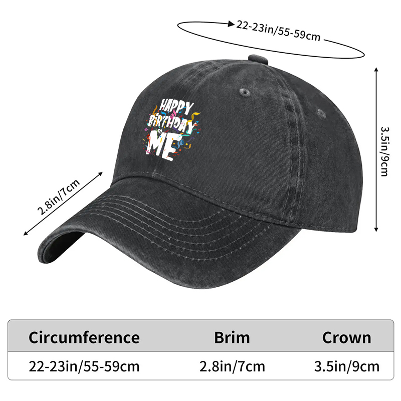 New Baseball Cap with Racing Quote Print 